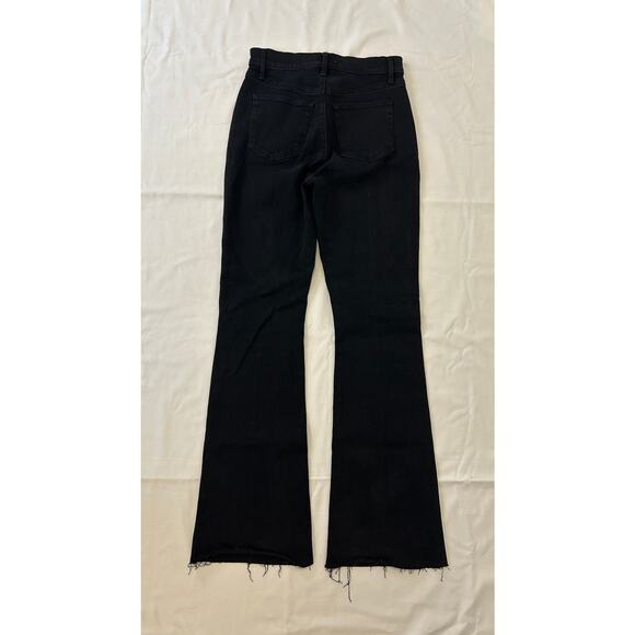 Loft The Slim Flare Black Jeans Size 25 Size 0 - Picture 3 of 4